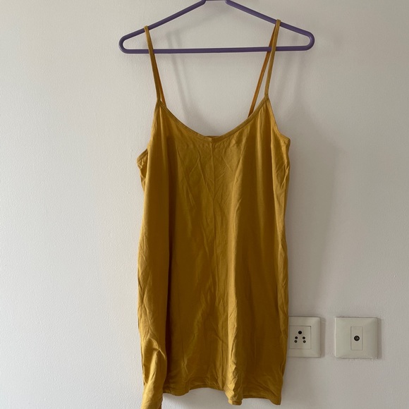 American Eagle Floral printed Yellow Maxi Dress with Slip - Picture 17 of 17